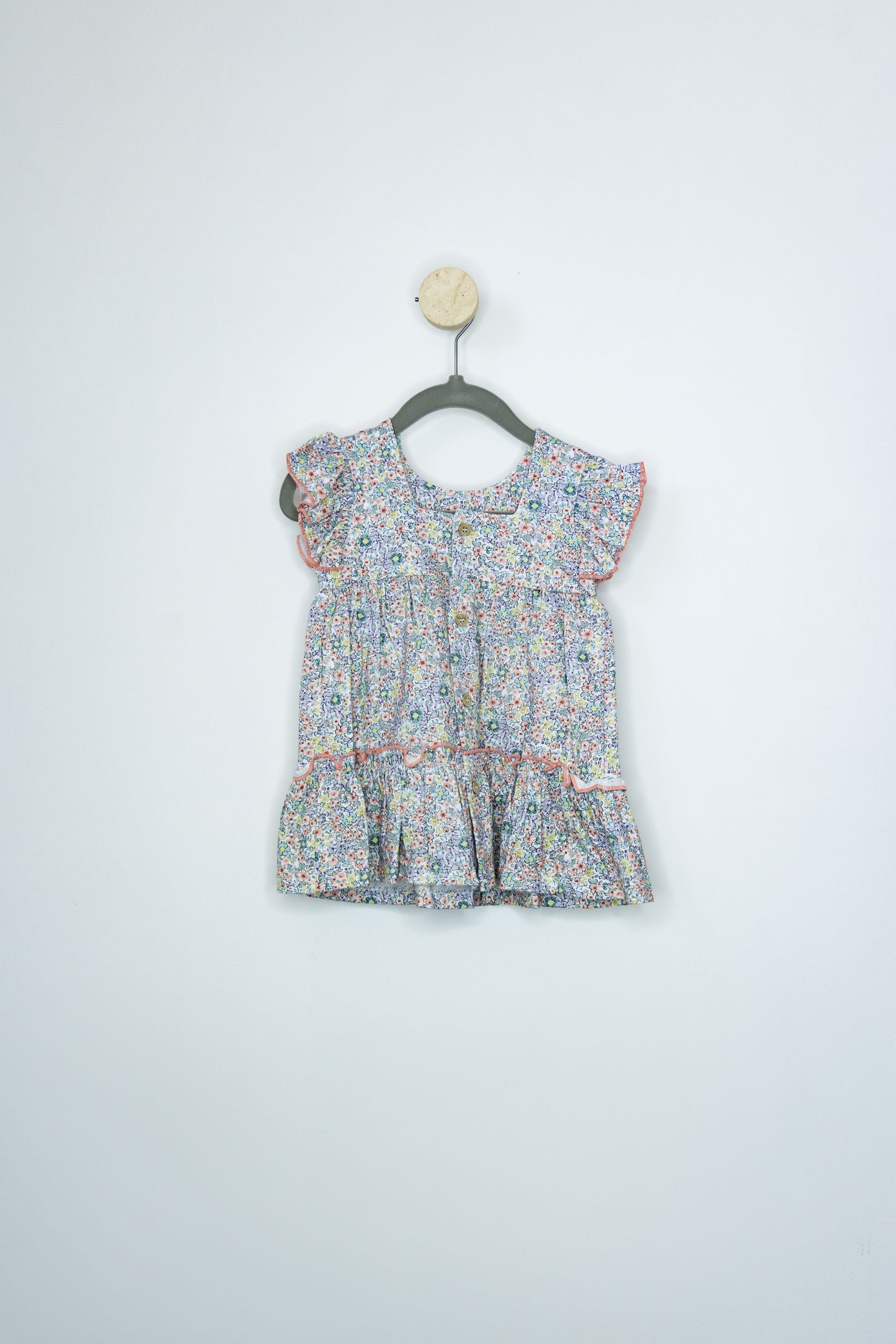 Vestido Flores con Volante