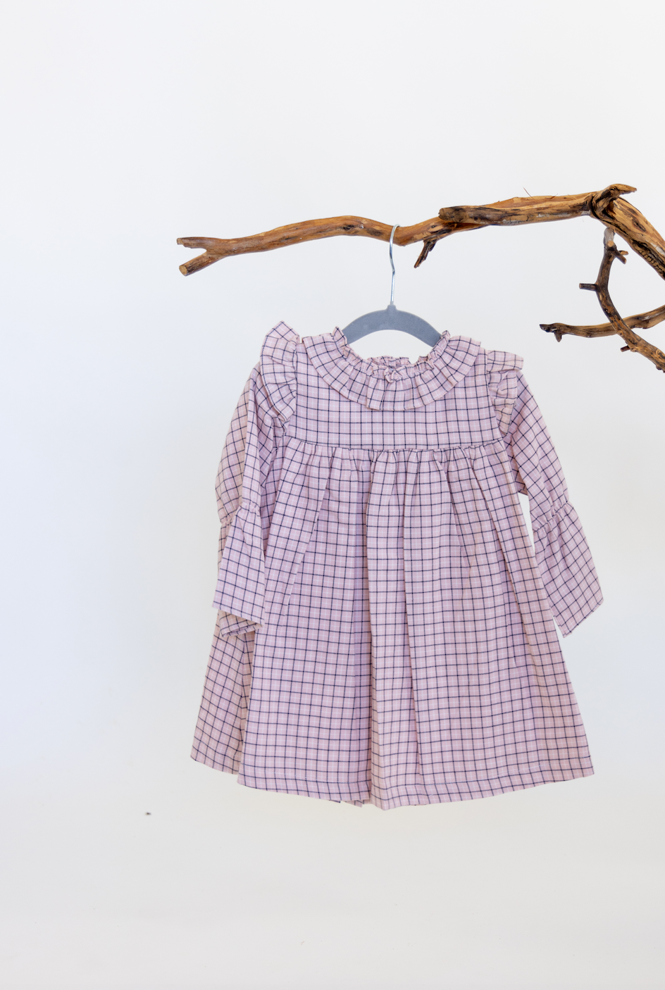 Vestidos de Cuadros Volante