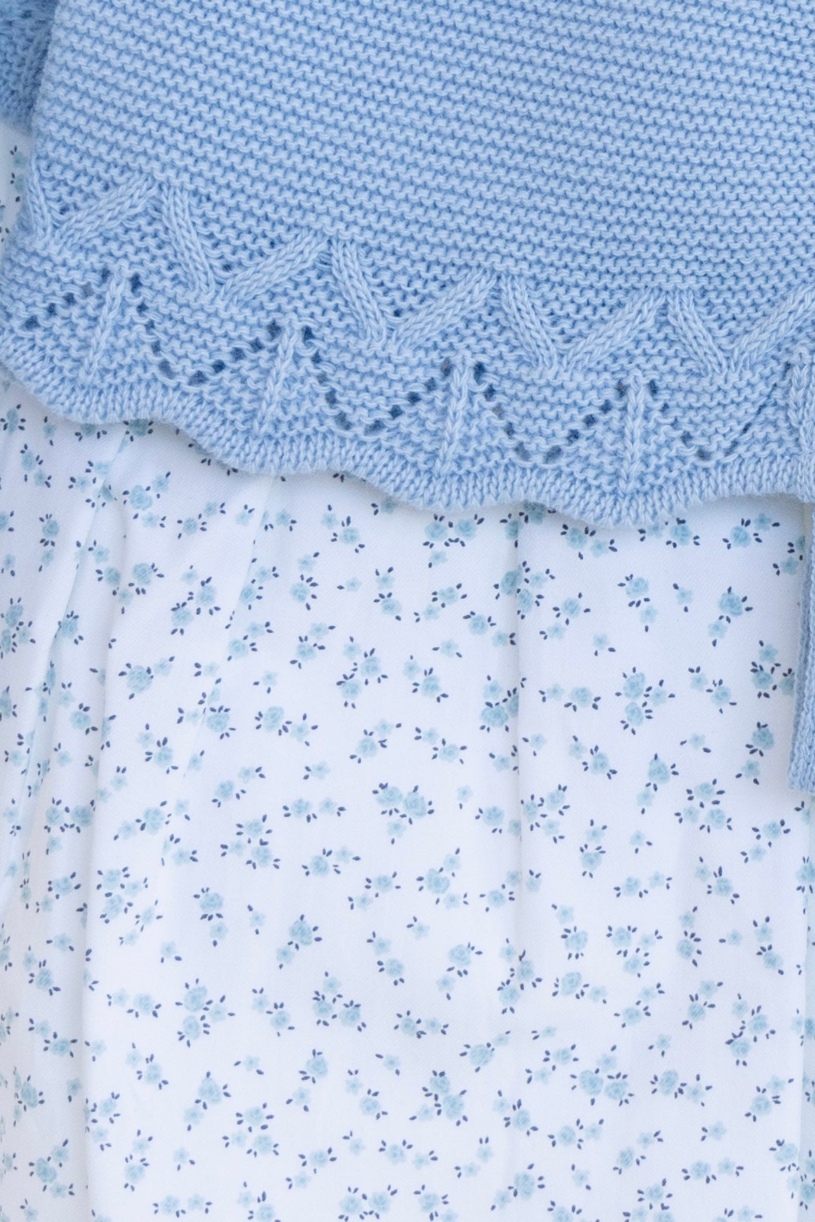 Vestido Punto Cuello Flores