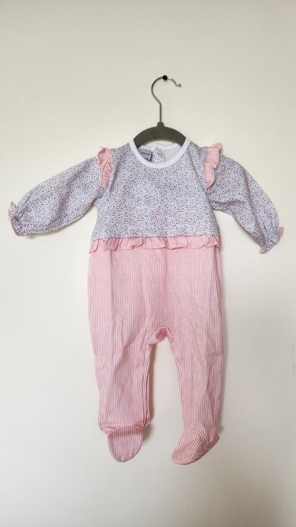 Pijama Pelele Rayas Rosa