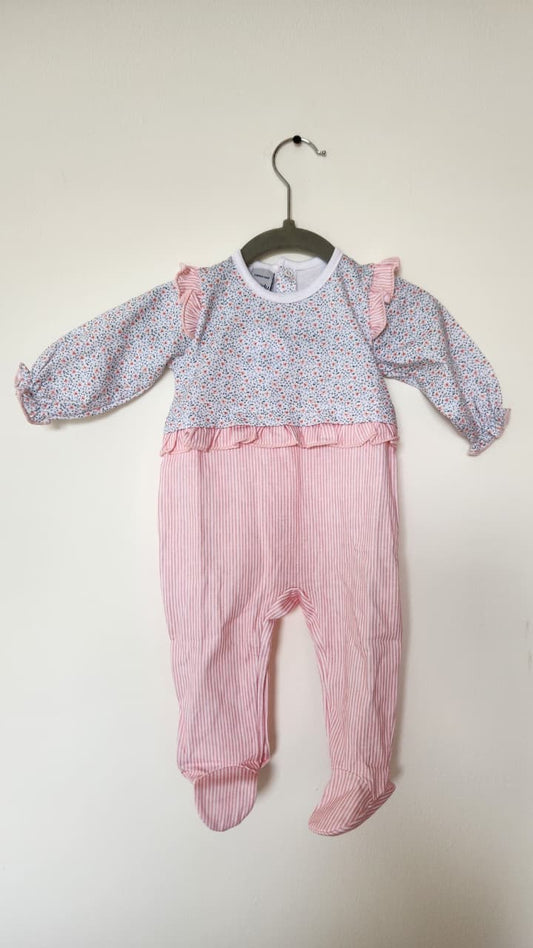 Pijama Pelele Rayas Rosa