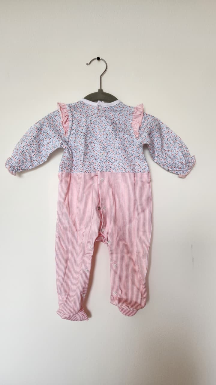 Pijama Pelele Rayas Rosa