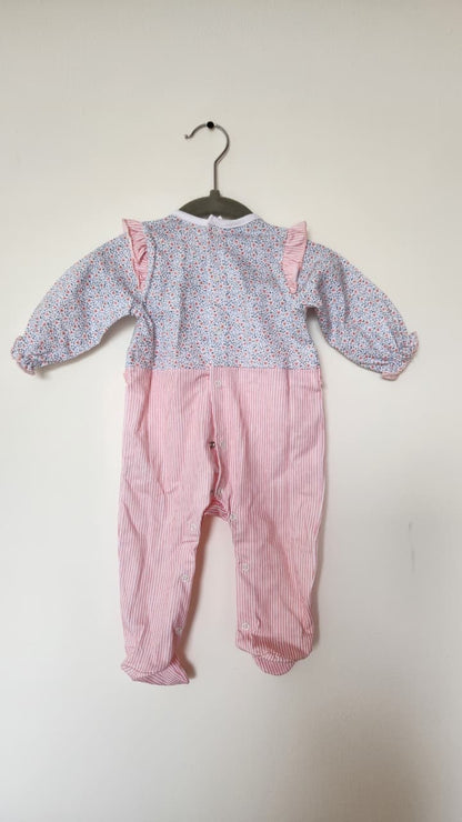 Pijama Pelele Rayas Rosa