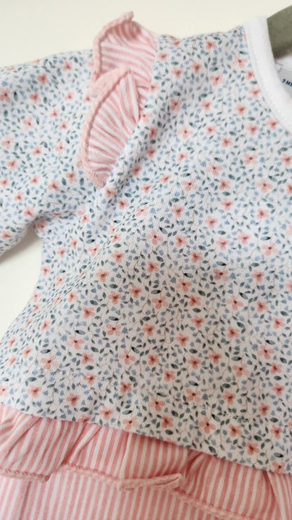 Pijama Pelele Rayas Rosa