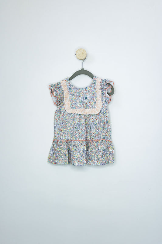 Vestido Flores con Volante