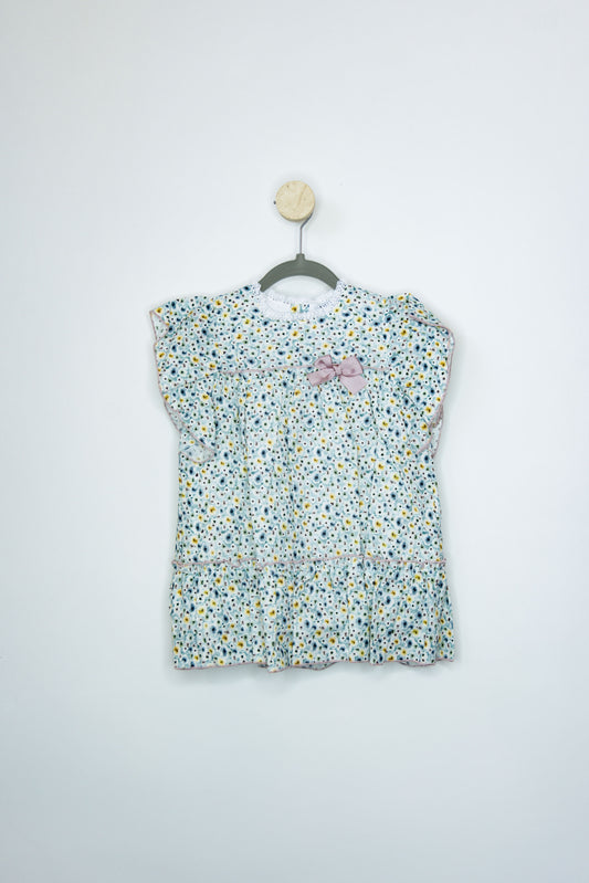 Vestido Flores Detalle Moño