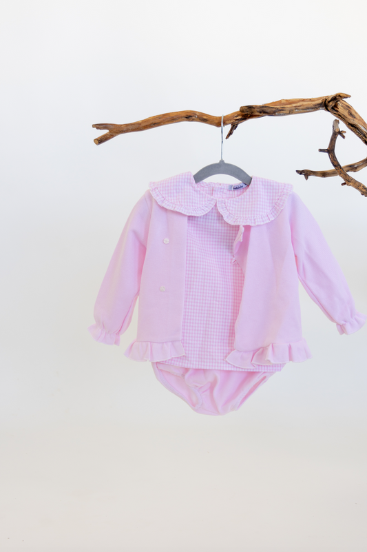 Conjunto 3 Piezas Cuello Volante