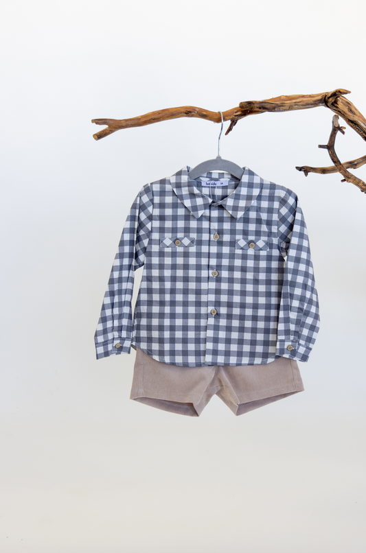 Short Pana Camisa Vichy