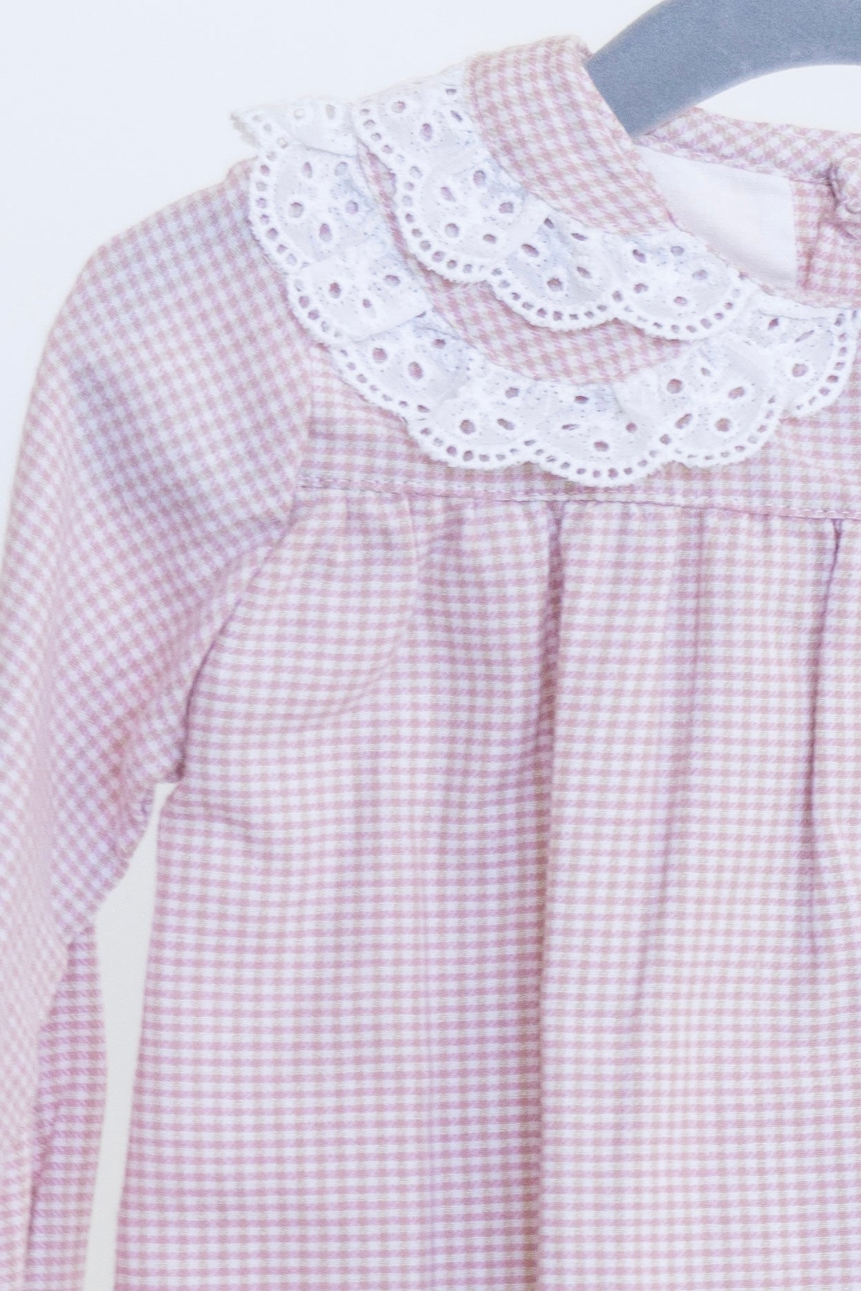 Vestido Cuadros Cuello Olán
